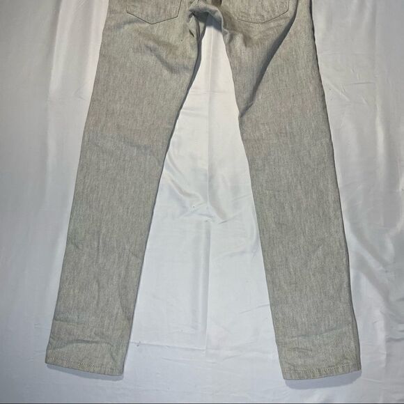 Mens Levi's 511 Skinny 30x30 Straight Leg Light Grey White Denim Jeans - Picture 9 of 9